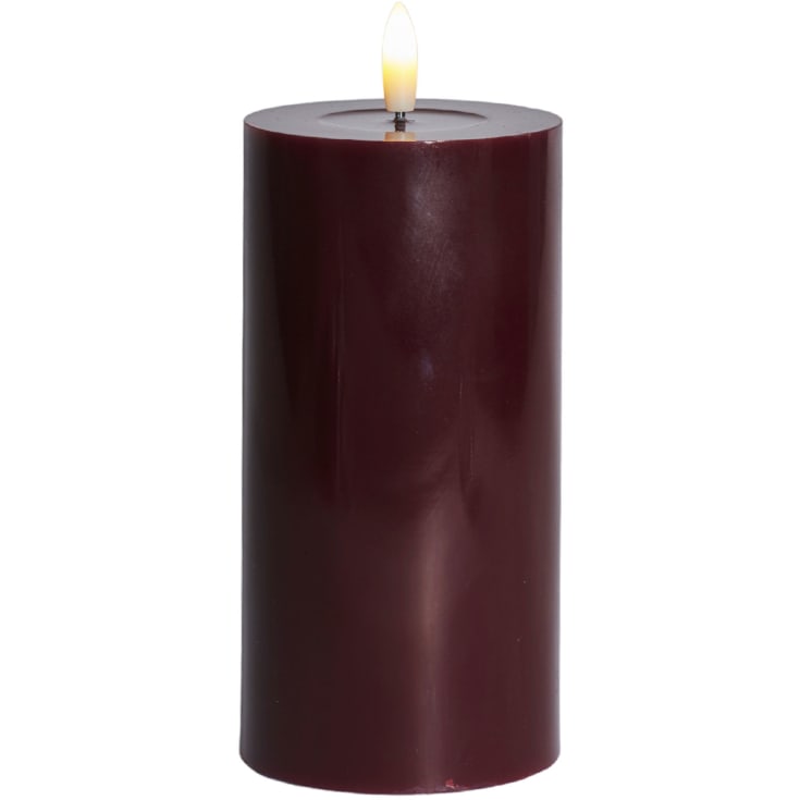 Sirius Sille LED blokklys, batteri, bordeaux, H15 cm
