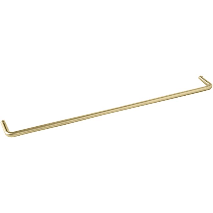 D Line håndklestang, 65 cm, børstet messing