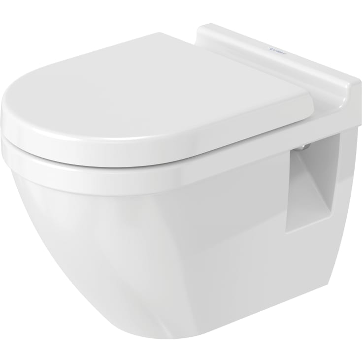 Duravit Starck 3 vegghengt toalett, uten spylekant, hvit
