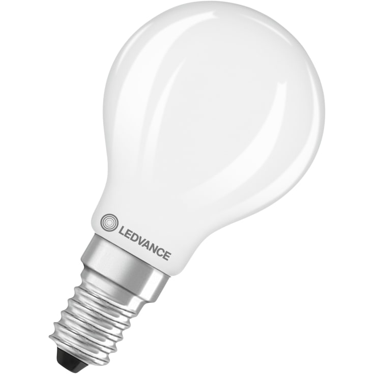 Ledvance E14 klotlampa, 2700K, 5,9W