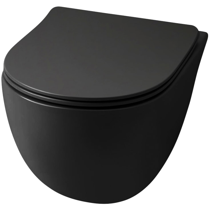 Lavabo File 2.0 væghængt toilet, 36x52 cm, matsort
