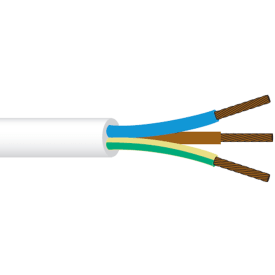 50 meter Ledning PKAJ 5G2,5 hvid R50