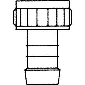 Forskruening 1/2" - 1/2", messing