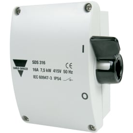 Sikkerhetsbryter 16A 3P+H+N+J grå SDS316AUX/M20
