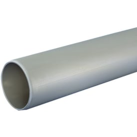 Wavin Wafix afløbsrør, uden muffe, Ø32 mm, 3000 mm, plast, grå