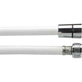 Bruseslange, hvid, glat, 1/2" x 1500 mm