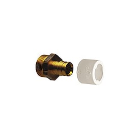 Uponor Q&E rett nippel med utv. gjenge, 18x1/2"