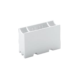 Linestra stikkontakt S14d 1 sokkel hvit