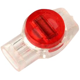 100 stk Konnektor for tele- og signalkabel UR tripel rød