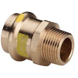 5 stk 35 mm x 1" Overgang muffe/nippel Profipress Gas