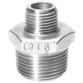 1.1/2" x 3/4" Brystnippel AISI 316