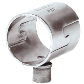 60 stk 18 mm Inox rørbærerhoved - kort