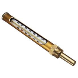 Stavtermometer kort 1/2" x 45 mm 0-130°