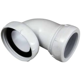 1.1/2" x 32 mm Hvid plast vinkel