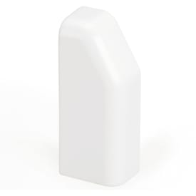 Rehau venstre endestykke, SL 20/70 mm, hvid