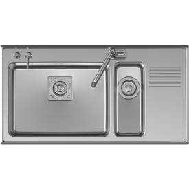 Intra Frame FR97SXHLF køkkenvask, 97x51 cm, rustfrit stål