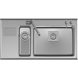 Intra Frame FR97SXHRF køkkenvask, 97x51 cm, rustfrit stål