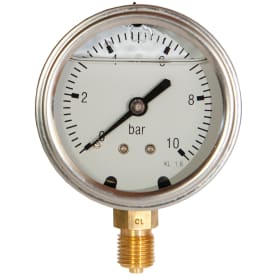 1/4" x 63 mm Manometer 10 bar glycerin