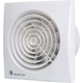 Thermex Silent 200CRZ baderomsvifte, timer, Ø120 mm, hvit