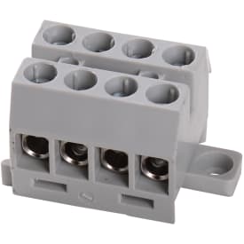 100 stk Klemrække 6 mm² 4-Polet KR8041