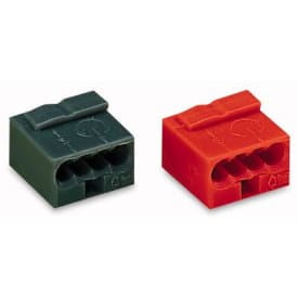 100 stk MICRO SAMLEMUFFE MGRÅ 4 LEDER