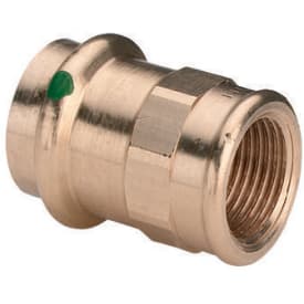 Viega Sanpress overgang, brugsvand, varme, muffe/muffe, 28 mm x 3/4"