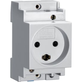 Gewiss stikdåse for DIN skinne 16A 250V, med jord