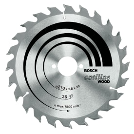 Bosch Professional Optiline Wood rundsavklinge Ø210/30 - 36tands