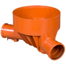 Rens- och tillsynsbrunn 110x315 mm, m. vänsteranslutning