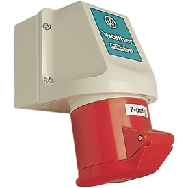 CEE Udvendigt Vægudtag 16A 7P IP44 På Underlag