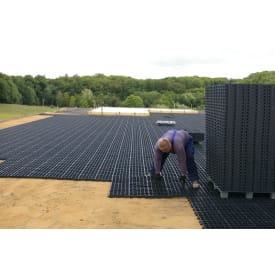 12 st Byggros Ecoblock resår E30, svart, 10 t, 12 st. per 1,33 m²