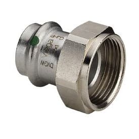 15 mm x 3/4" Union Sanpress Inox muffe/nippel