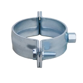 100 mm rørstøtte med mutteravløp i stål GM-X