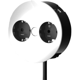 Twist Schuko stikkontakt for indbygning med dobbeltudtag