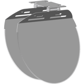 NI TX11 universal 250 mm PVC-spjeld, unbrakonøkkel