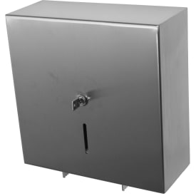 Purus Jumbo rulle toiletrulleholder, vandalsikker, børstet rustfrit stål