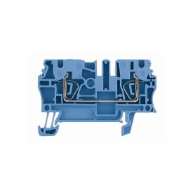 Gennemgangsklemme ZDU 2,5 fjeder/fjeder, blå