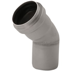 ACO 110 mm 45° rustfritt stål, syrebestandig avløpsbend, AISI 316