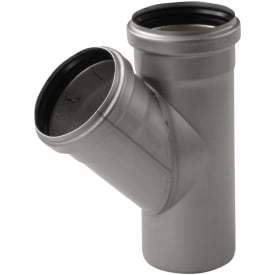 ACO 50 mm 45° avløpsgrenrør i rustfritt stål, AISI 304