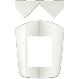 Hjørnebrakett for TheLuxa for innvendig og utvendig hjørne, hvit