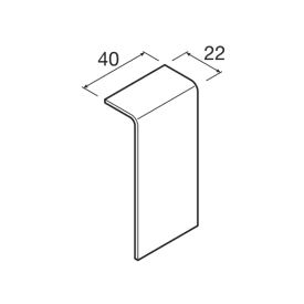 Samlingsblænde 80 mm Høj SL 200807 Sort Ral9011