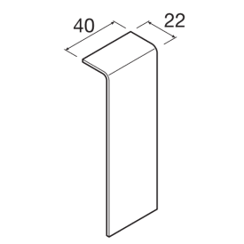 Samlingsblænde 115 mm Høj SL 201157 Sort Ral9011