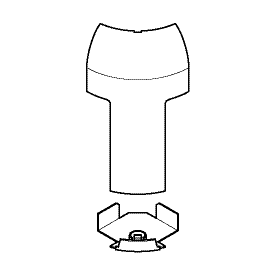 TilSLutningsstykke 80 mm Høj SL 200808 Sort Ral9011