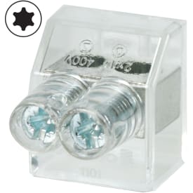 100 stk Samlemuffe 10 mm² dobbelt klar med torx10 kærv (100)