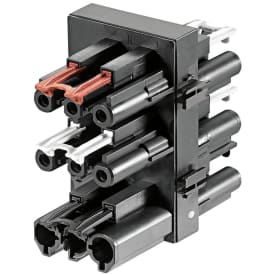 GST18i3 Fordelerblok For Omskifter 1i/3O Sort