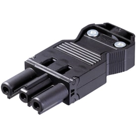 GST18i3 Stik Skrue Hun 3P 0,75-2,5mm² Ø6,5-10,5 mm Sort