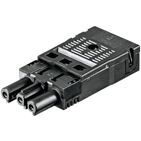 GST18i3 Stik Fjeder Hun 3P 1,5-2,5mm² Ø7,8-10,3 mm Sort