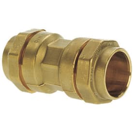 Isiflo 16 mm samlemuffe, messing, PN16