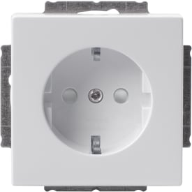ABB Impressivo schuko stikkontakt, hvid