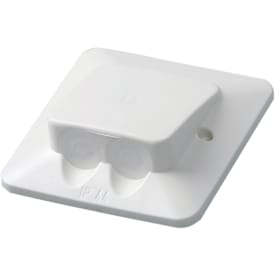 5 stk Komfurudtag med aflastning uden klemme 1M hvid IP44